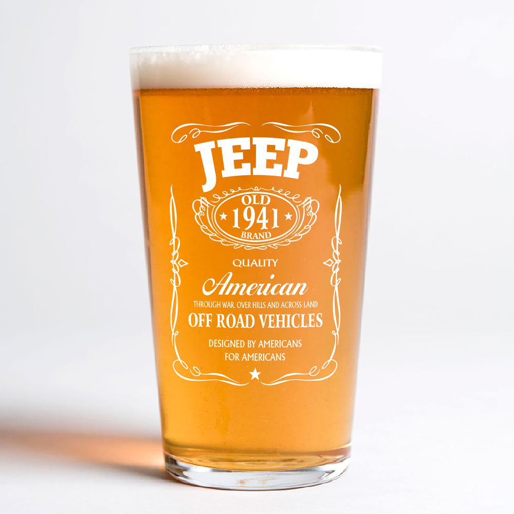 American Off Road Vehicles Print Beer Glass HA75 64354
