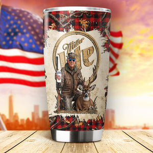 Custom Trump Photo Deer Hunting Fat Tumbler TH10 64131