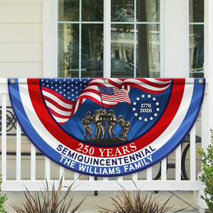 American Flag - USA 250th Anniversary Semiquincentennial Non-Pleated Fan Flag HO82 901056