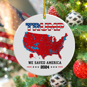 Trump We Saved America 2024 Ceramic Ornament HA75 63803