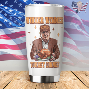 Trump Great Again Winner Turkey Dinner Fat Tumbler LM32 63925