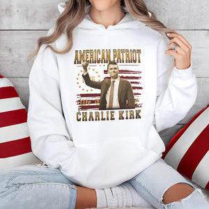 American Patriot Charlie Kirk RIP USA Flag Bright Shirt CH07 67360