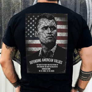 Rest In Peace Charlie Kirk A True Patriot Back Side Dark Shirt CH07 67536