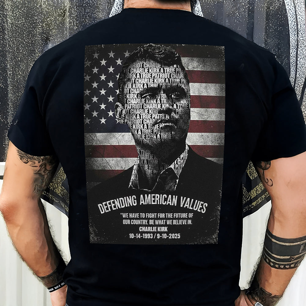 Rest In Peace Charlie Kirk A True Patriot Back Side Dark Shirt CH07 67536