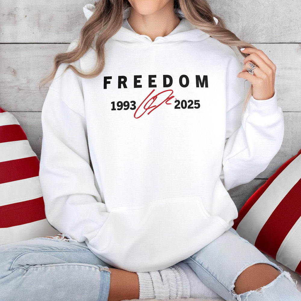Freedom Red Signature Charlie Kirk Tribute 1993-2025 Bright Shirt CH07 67594