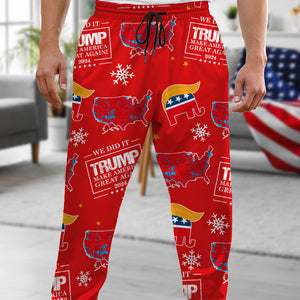 We Did It Trump Make America Great Again Sweatpants N304 HA75 64032