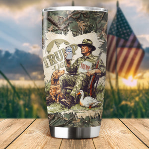 Trump President 2024 Duck Hunting Fat Tumbler TH10 64173