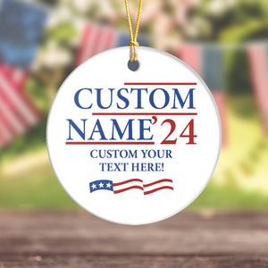 Custom Text Election Ceramic Ornament TH10 63487