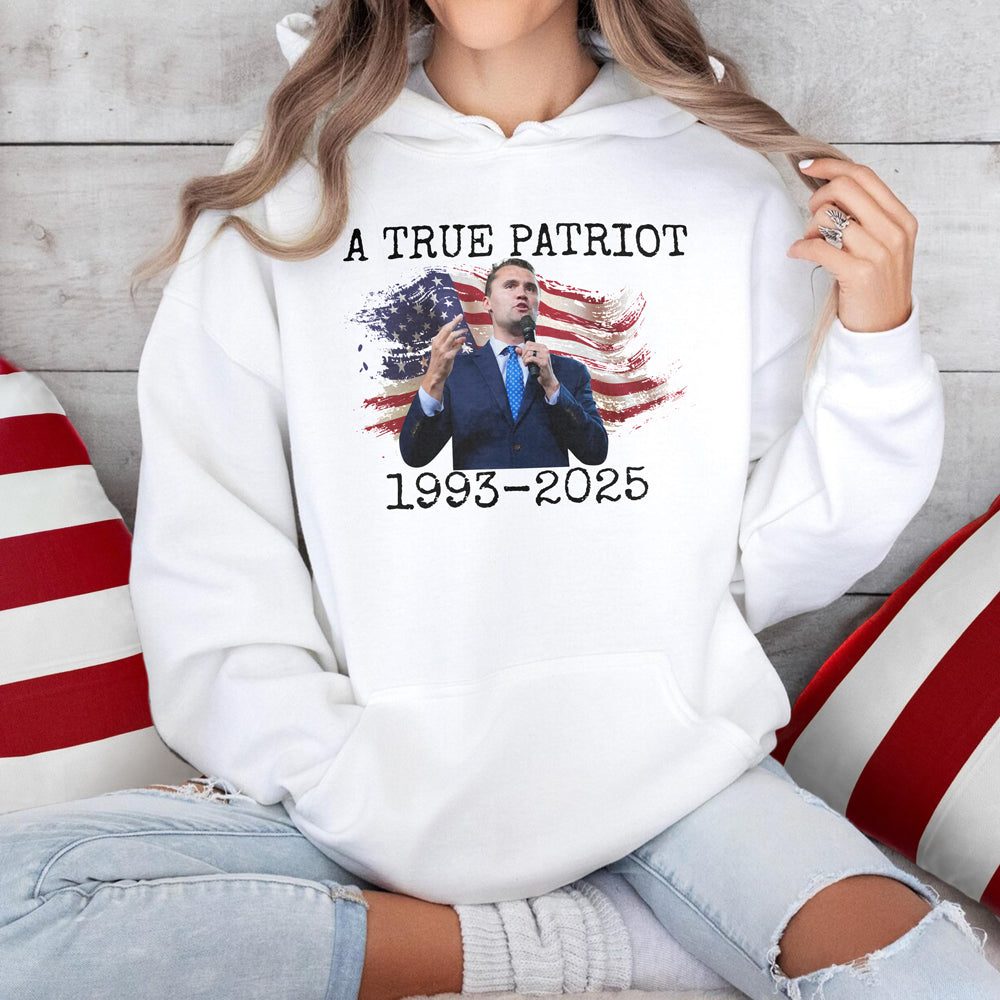 A True Patriot Charlie Kirk Memorial Bright Shirt CH07 67414
