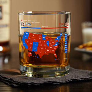 Trump Win Vote Whiskey Glass N369 TH10 64145