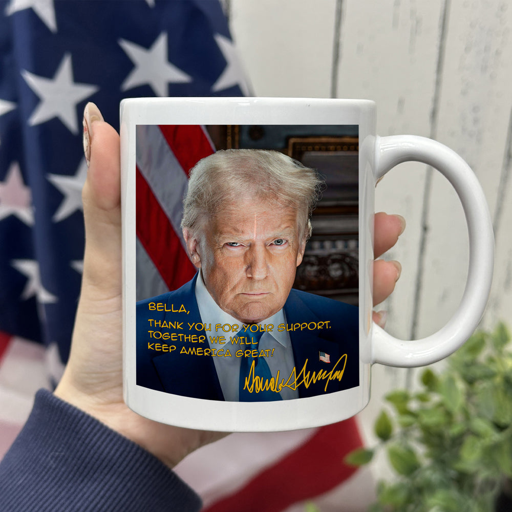 Trump Keep America Great Again Personalized White Mug CH07 67324