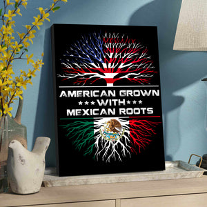 American Grown With Mexican Roots Canvas Poster Picture Frame Decor For Home & Office HO82 63354