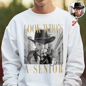 Custom Photo Look Who's A Senior Bright Shirt - Back To School Gift CH07 180312