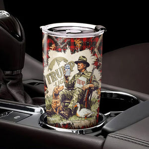 Trump President 2024 Duck Hunting Fat Tumbler TH10 64173