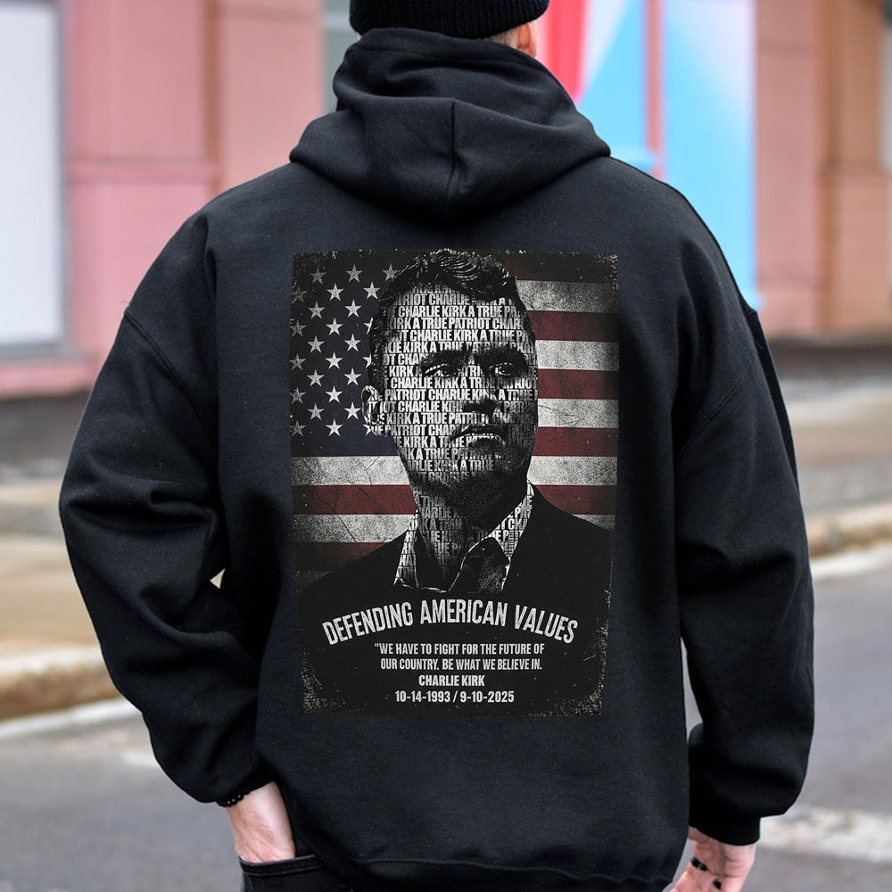 Rest In Peace Charlie Kirk A True Patriot Back Side Dark Shirt CH07 67536