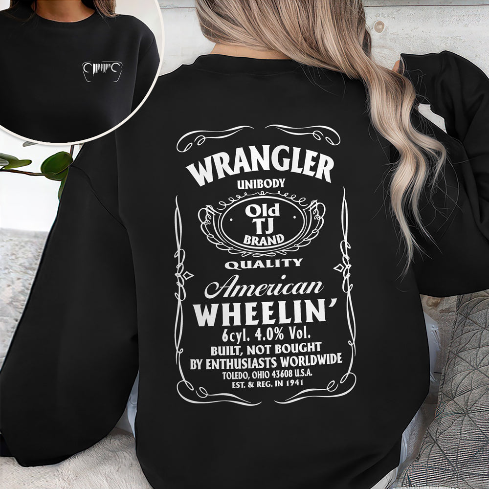 American Wheelin' Back And Front Dark Tee HA75 64342