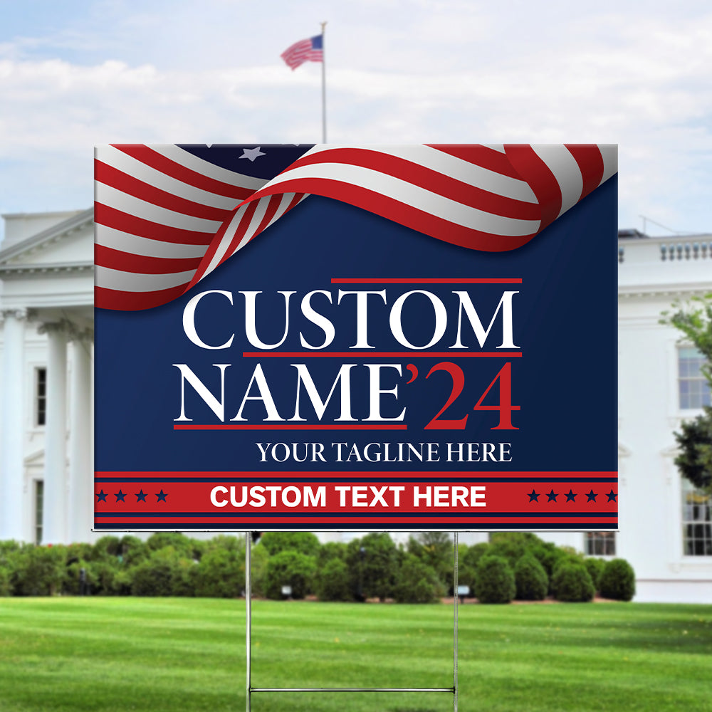 Custom Text Election Yard Sign TH10 63489