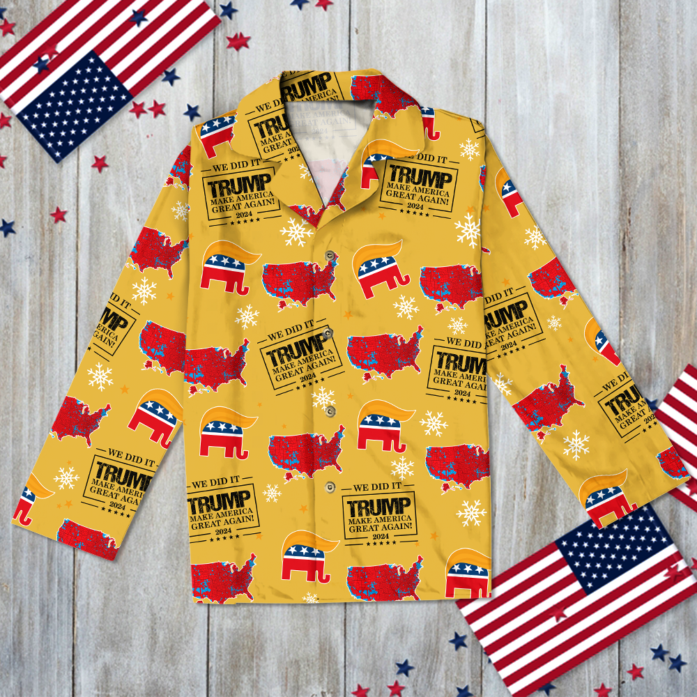 We Did It Trump Make America Great Again Pajamas N304 HA75 64030