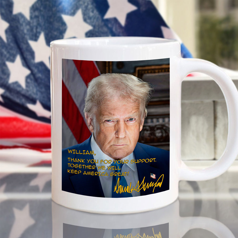 Trump Keep America Great Again Personalized White Mug CH07 67324