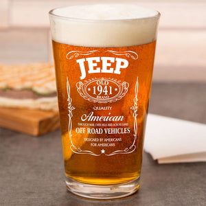 American Off Road Vehicles Print Beer Glass HA75 64354