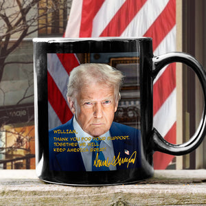 Trump Keep America Great Again Personalized Black Mug CH07 67326