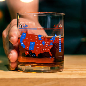 Trump Win Vote Whiskey Glass N369 TH10 64145