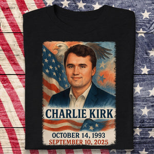 A True Patriot - Justice for Charlie Kirk Dark Shirt HA75 64506