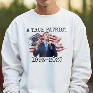 A True Patriot Charlie Kirk Memorial Bright Shirt CH07 67414