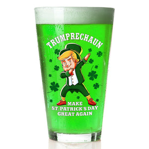 Trumprechaun Make St Patricks Day Great Again Beer Glass TH10 64293