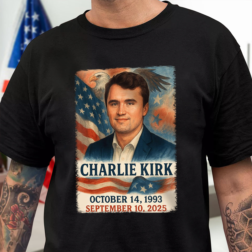 A True Patriot - Justice for Charlie Kirk Dark Shirt HA75 64506