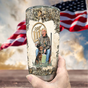 Custom Trump Photo Duck Hunting Fat Tumbler TH10 64129