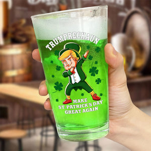 Trumprechaun Make St Patricks Day Great Again Beer Glass TH10 64293