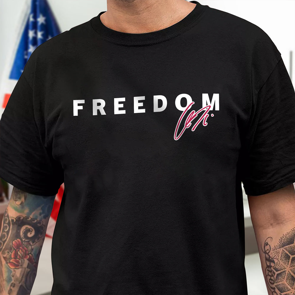 Charlie Kirk Signature Freedom Dark Shirt Remember Charlie Kirk Gifts CH07 67528