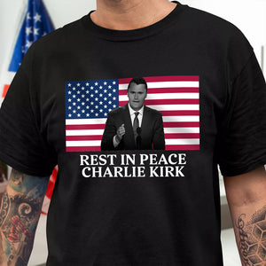 Rest In Peace Charlie Kirk Dark Shirt CH07 67374