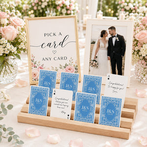 Custom Wedding Playing Cards Deck Personalized Wedding Guest Book Alternative, Newlywed Gift CH07 180028