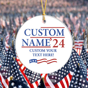 Custom Text Election Ceramic Ornament TH10 63487