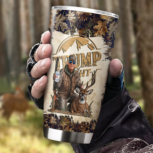 Custom Trump Photo Deer Hunting Fat Tumbler TH10 64131