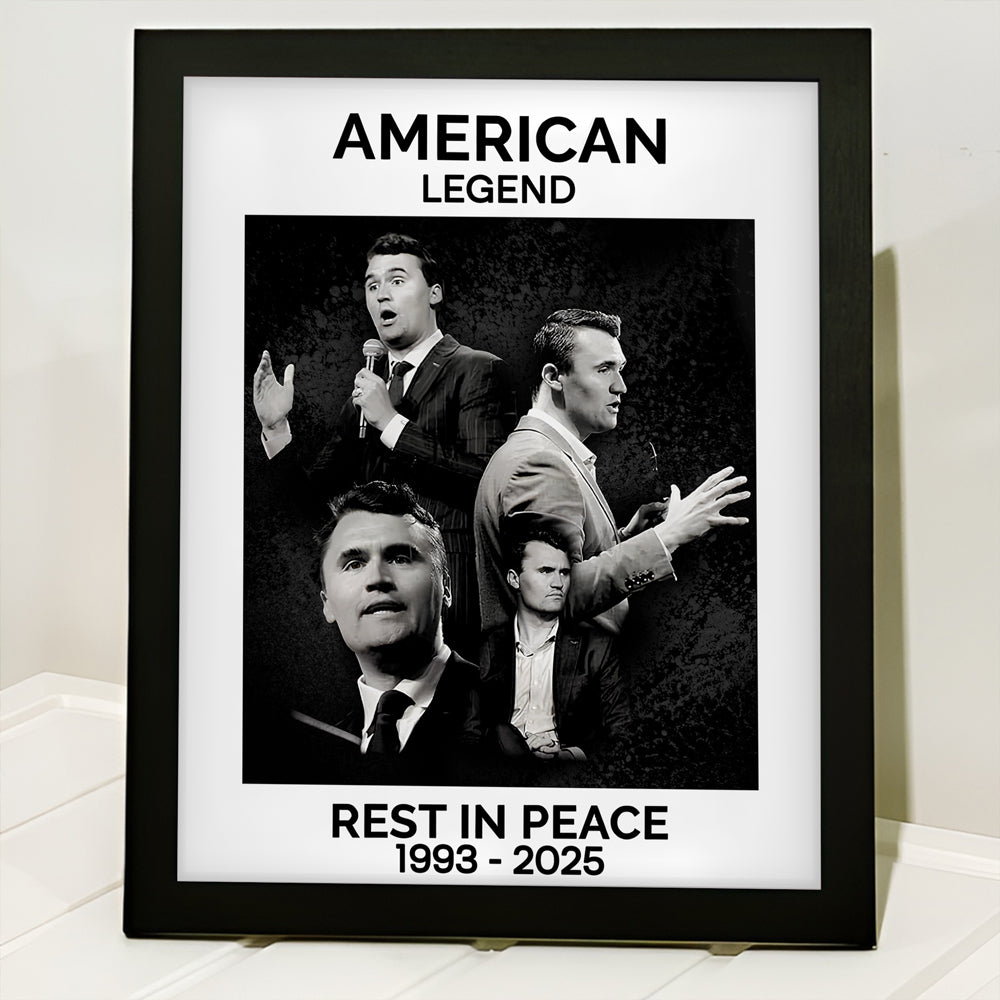Rest In Piece Charlie Kirk Picture Frame CH07 67522