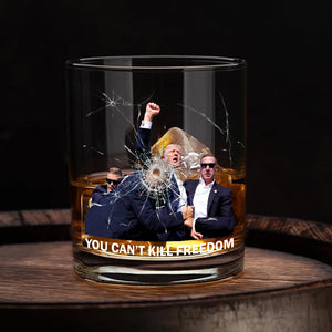 You Can't K*ll Freedom Donald Trump Rock Glass TH10 64073