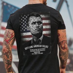 Rest In Peace Charlie Kirk A True Patriot Back Side Dark Shirt CH07 67536