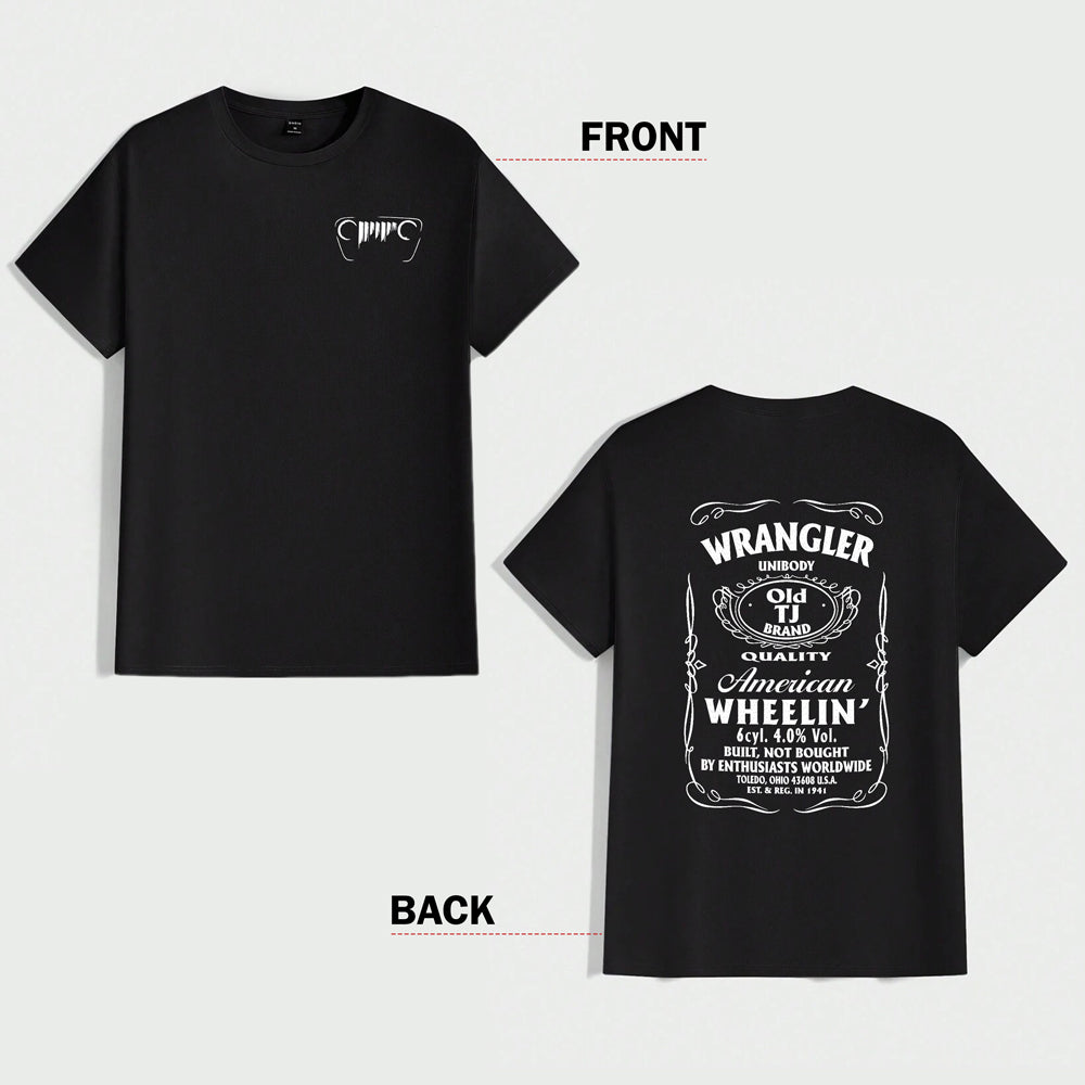 American Wheelin' Back And Front Dark Tee HA75 64342