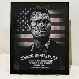 Rest In Peace Charlie Kirk A True Patriot Picture Frame CH07 67538