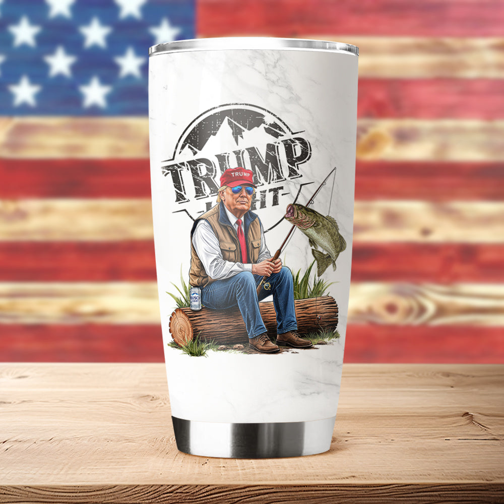 Trump Light Fishing Lovers Gift Tumbler HO82 65488