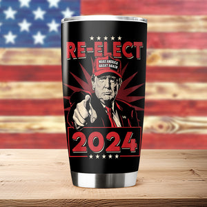 Re-elect Trump 2024 Fat Tumbler Personalized Gift HO82 62578