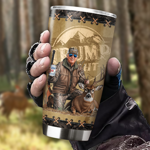 Custom Trump Deer Hunting, Duck Hunting Fat Tumbler HA75 64042