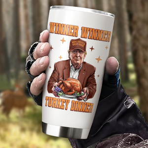 Trump Great Again Winner Turkey Dinner Fat Tumbler LM32 63925