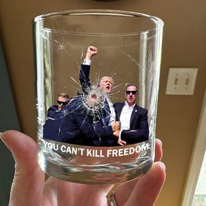 You Can't K*ll Freedom Donald Trump Rock Glass TH10 64073