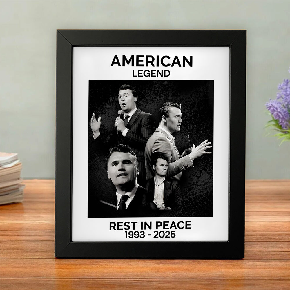 Rest In Piece Charlie Kirk Picture Frame CH07 67522