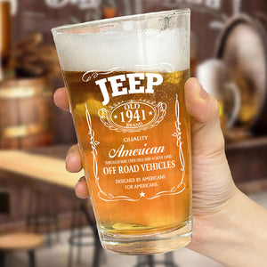 American Off Road Vehicles Print Beer Glass HA75 64354