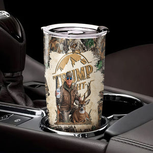 Custom Trump Photo Deer Hunting Fat Tumbler TH10 64131